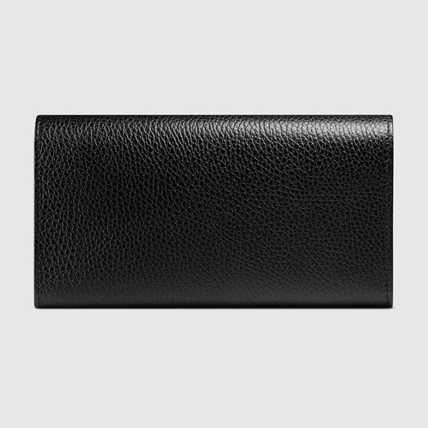 2017SS グッチ スーパーコピー プチ マーモント コンチネンタルウォレット 456116 CAO0G 1000 ブラック 
